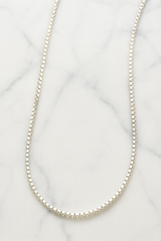 Aura Silver Box Chain