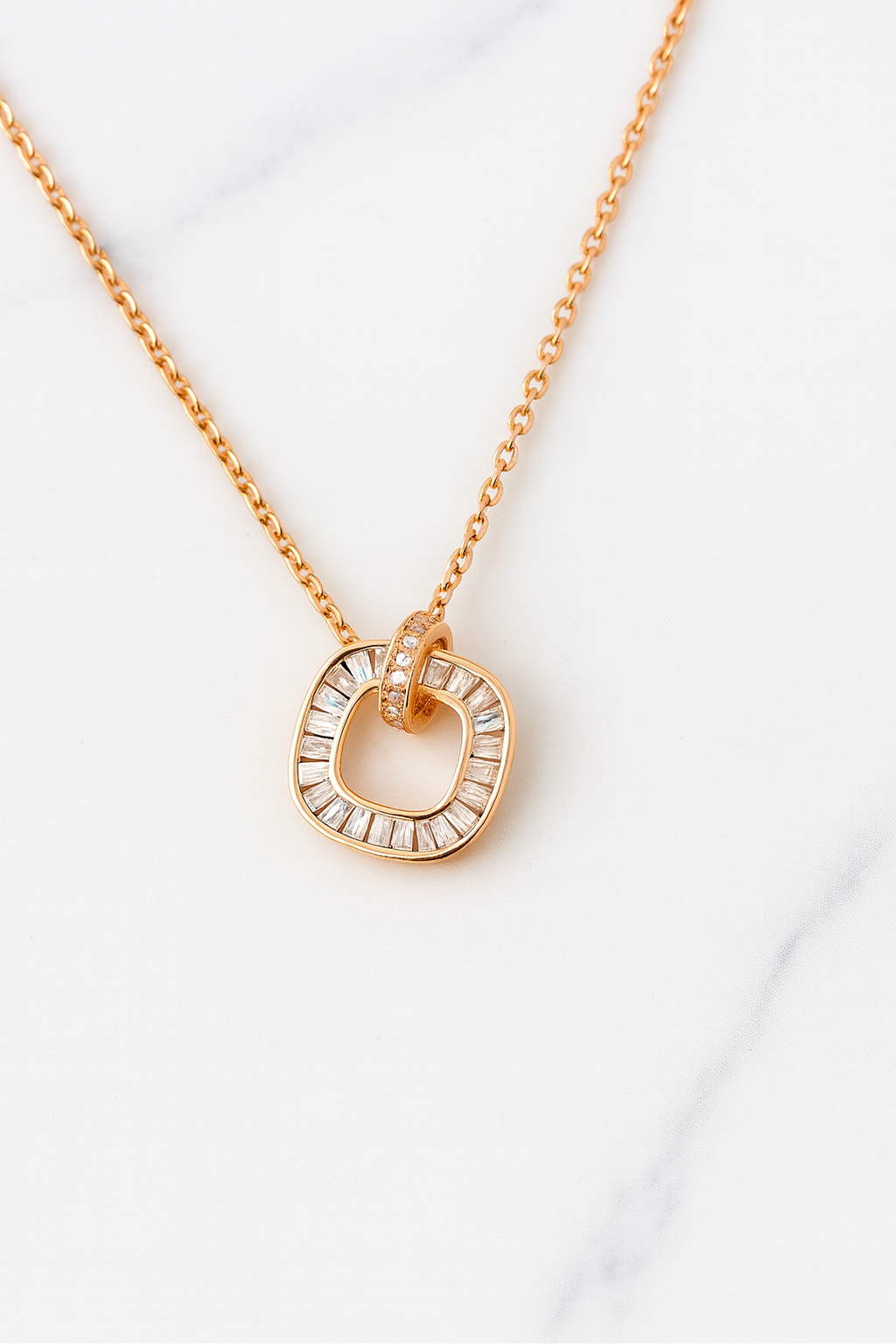 Rose Halo Necklace | 92.5 Silver
