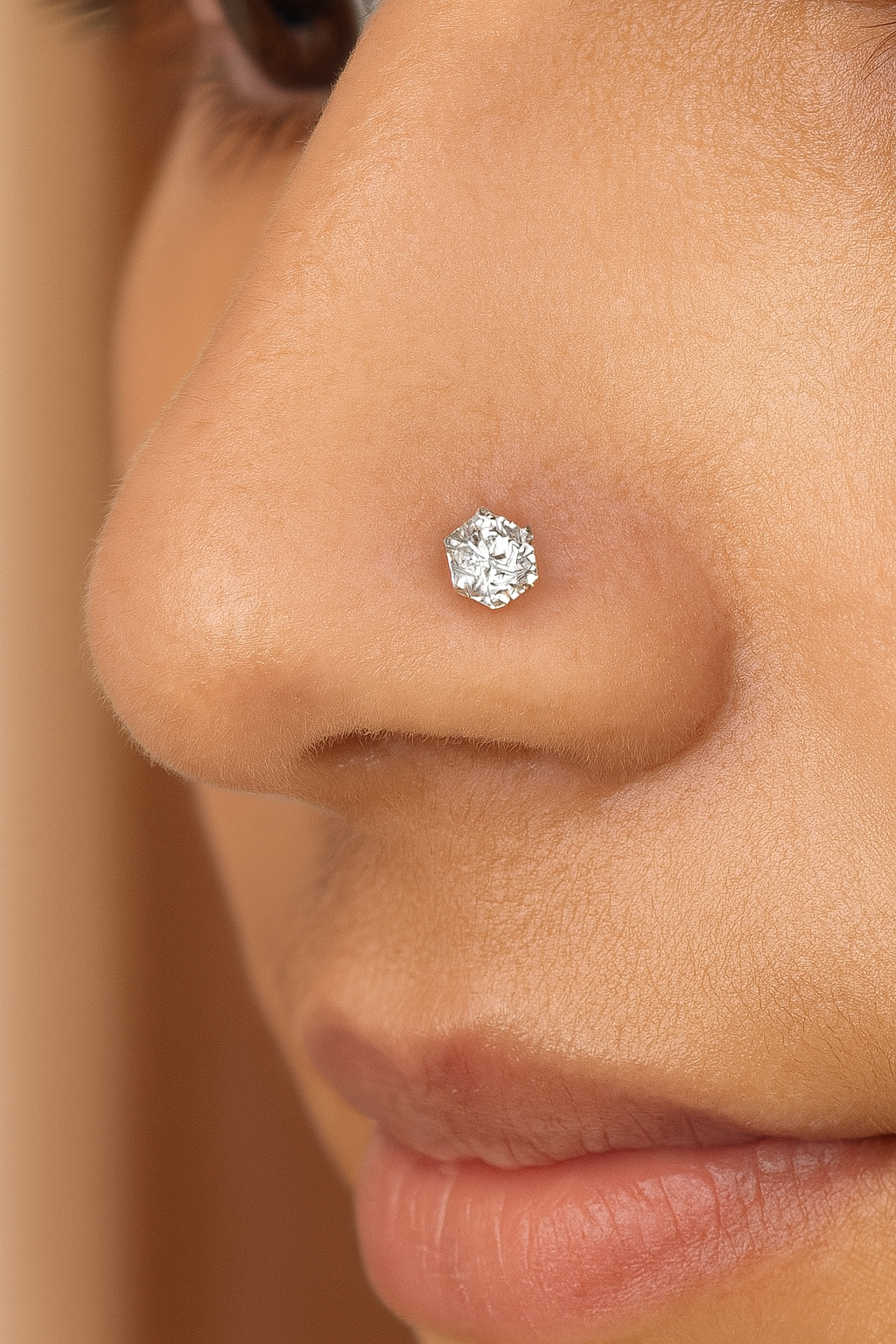 Celeste Shine Nose Pin | 92.5 Silver