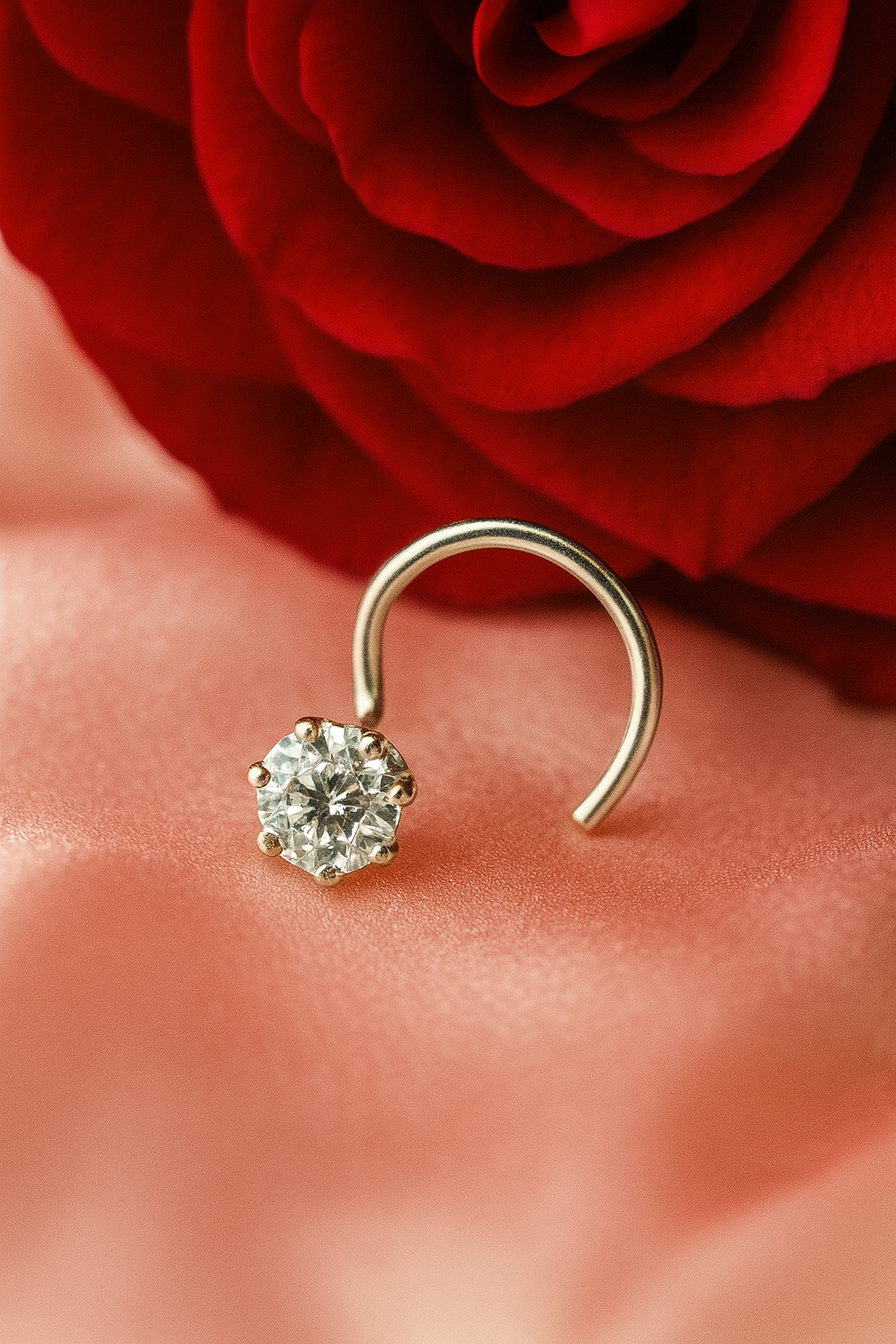 Celeste Shine Nose Pin | 92.5 Silver