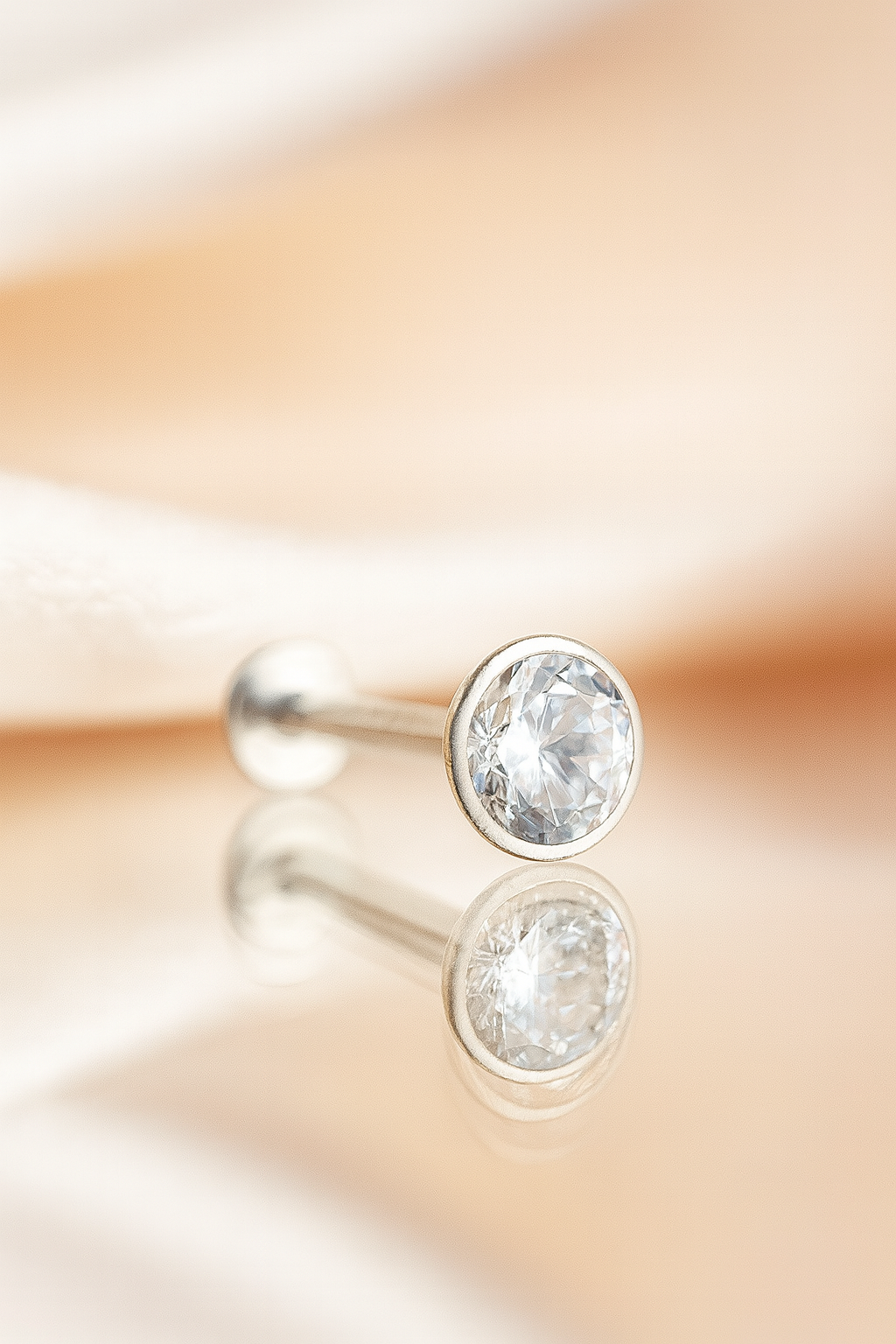Celeste Spark Nose Pin | 92.5 Silver