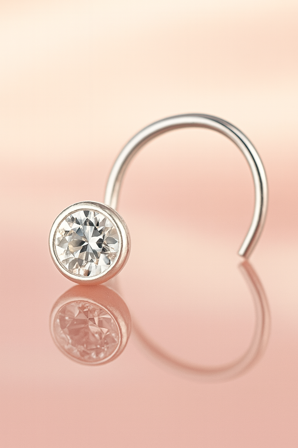 Celeste Spark Nose Pin | 92.5 Silver