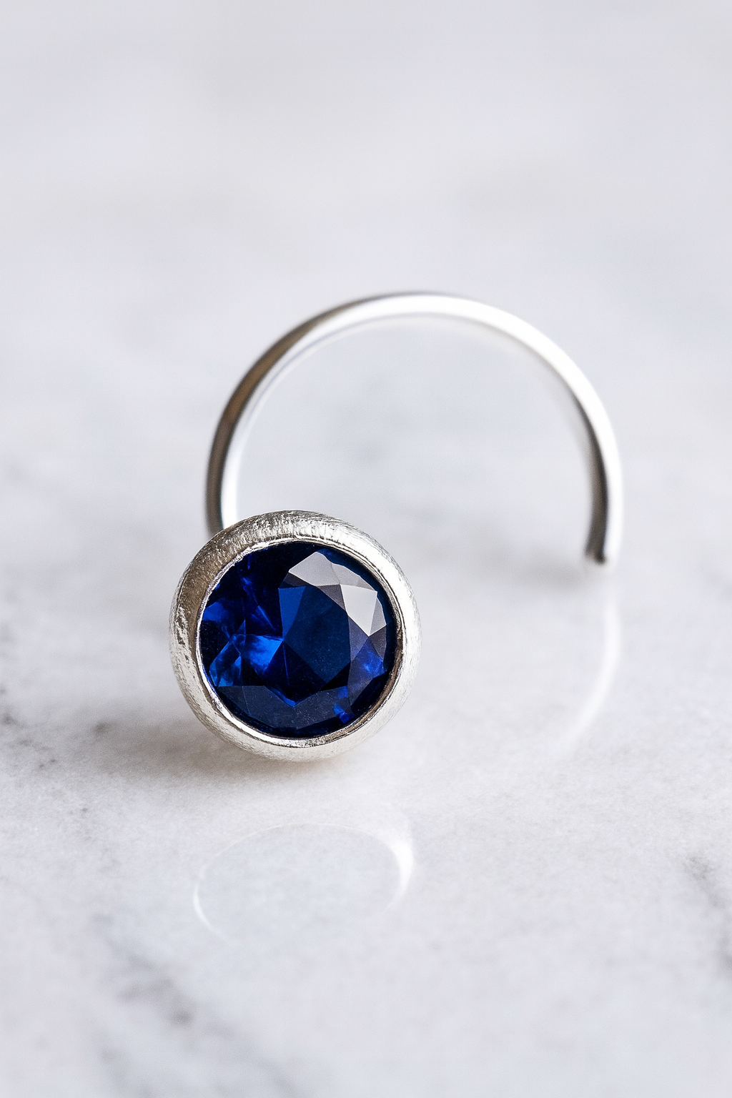 Blue Aurora Nose Pin | 92.5 Silver