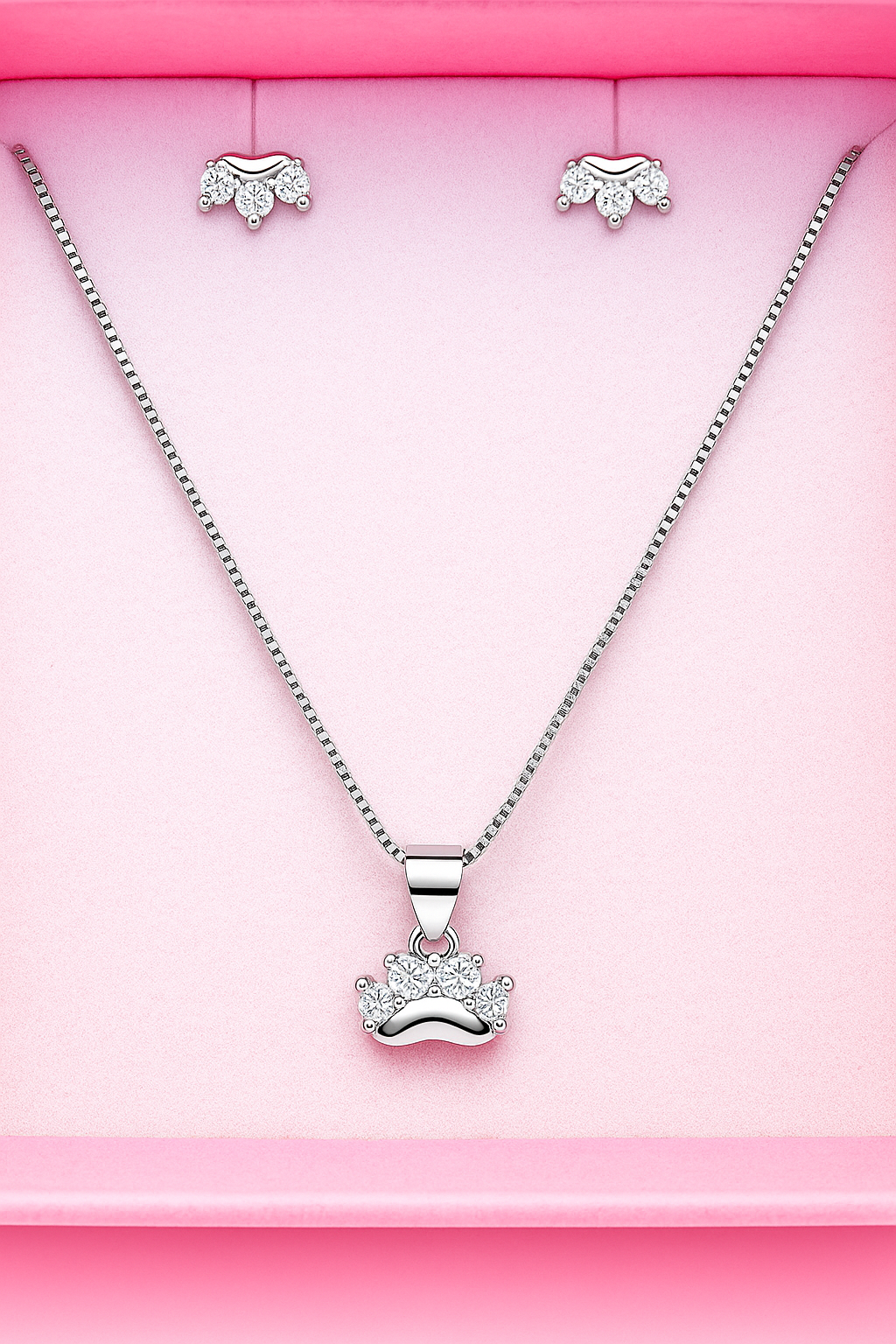 Silver nacklace set