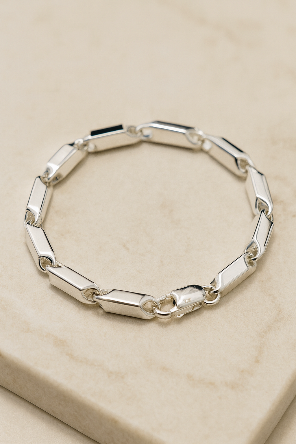 Premium Rectangle Bracelet | 92.5 Silver