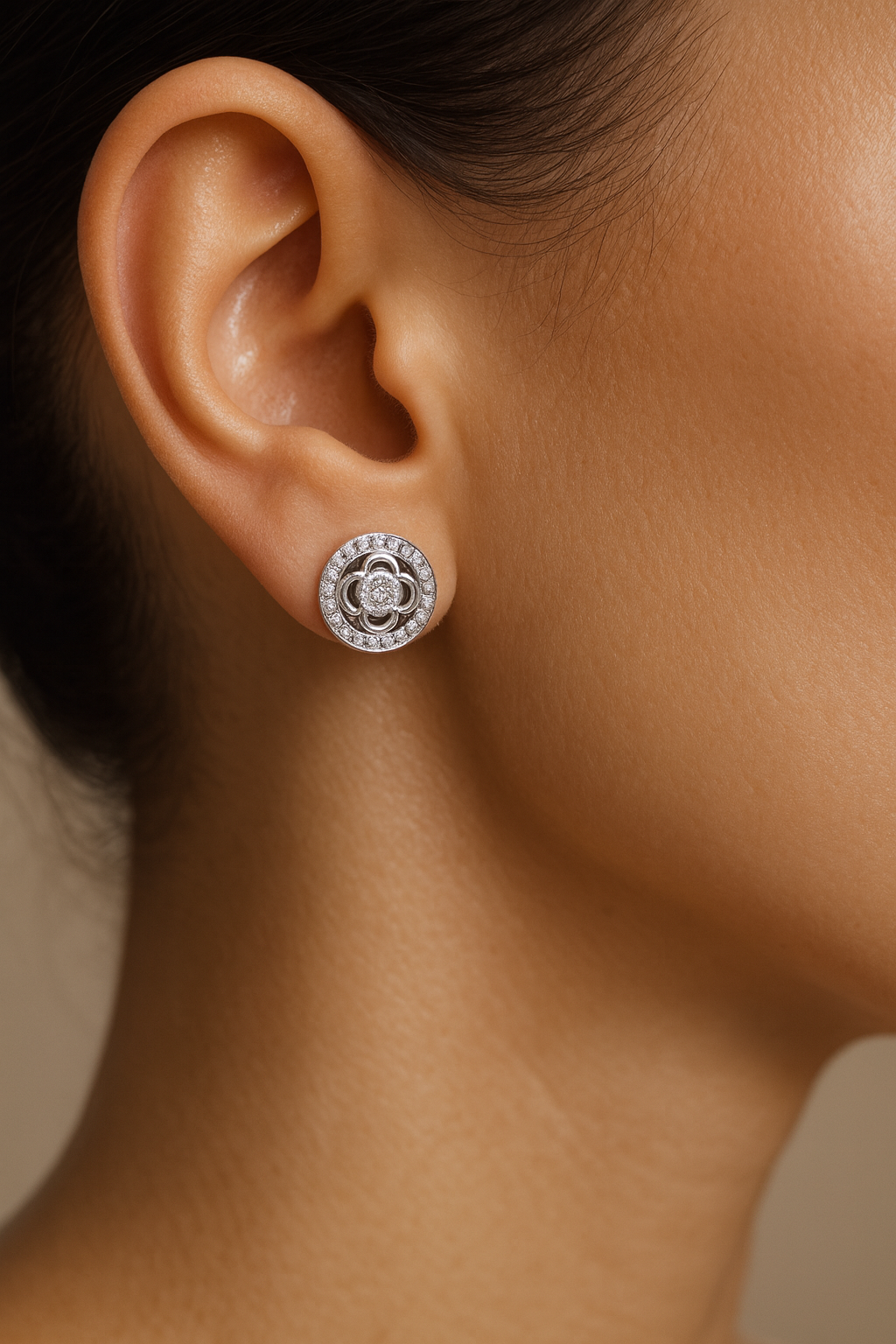 Graceful Petal Shine Earrings | 92.5 Silver