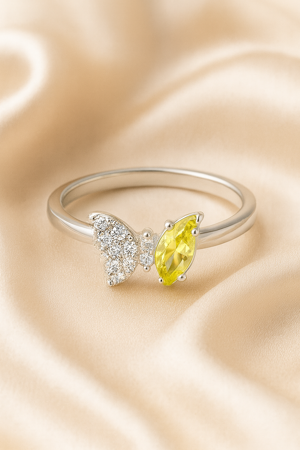 Sunlit Butterfly Ring | 92.5 Silver