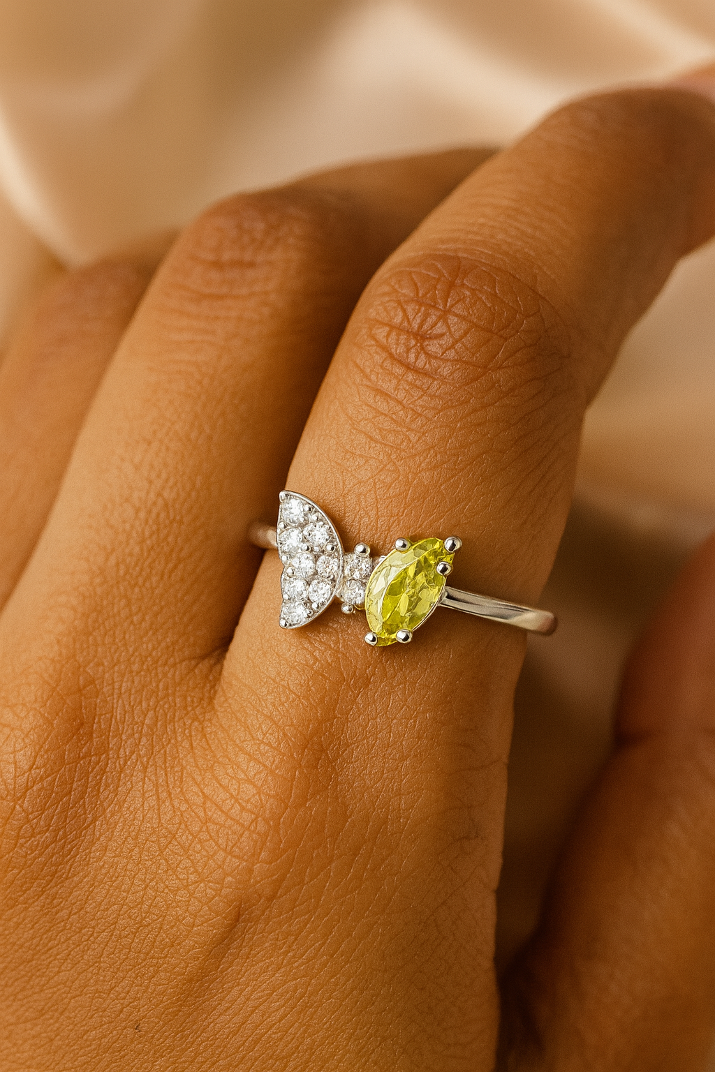 Sunlit Butterfly Ring | 92.5 Silver