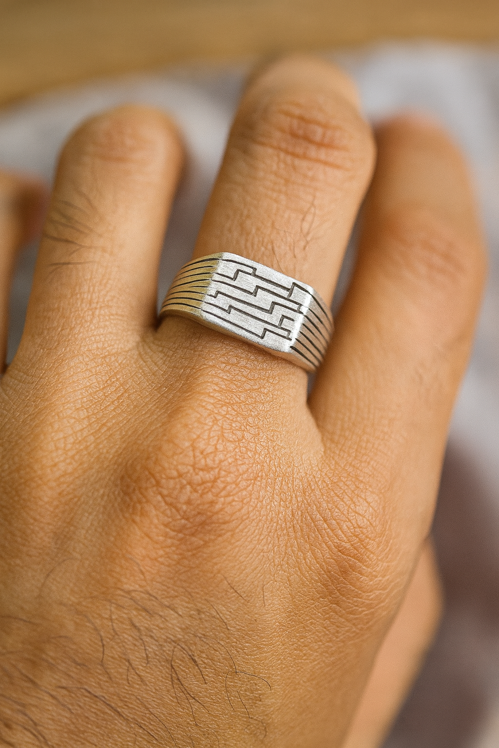 Titan Line Ring | 92.5 Silver