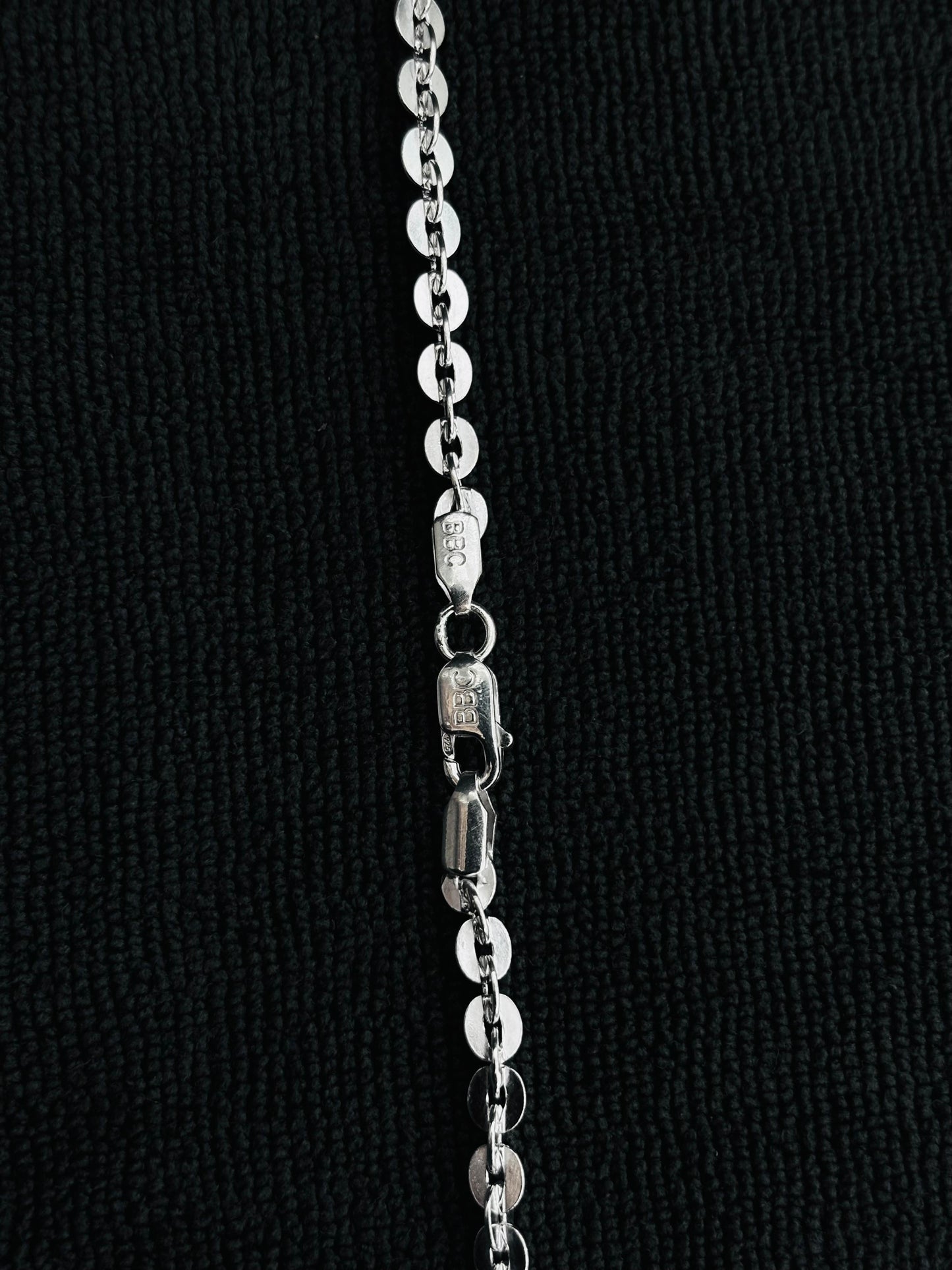 Pure Silver Press Chain