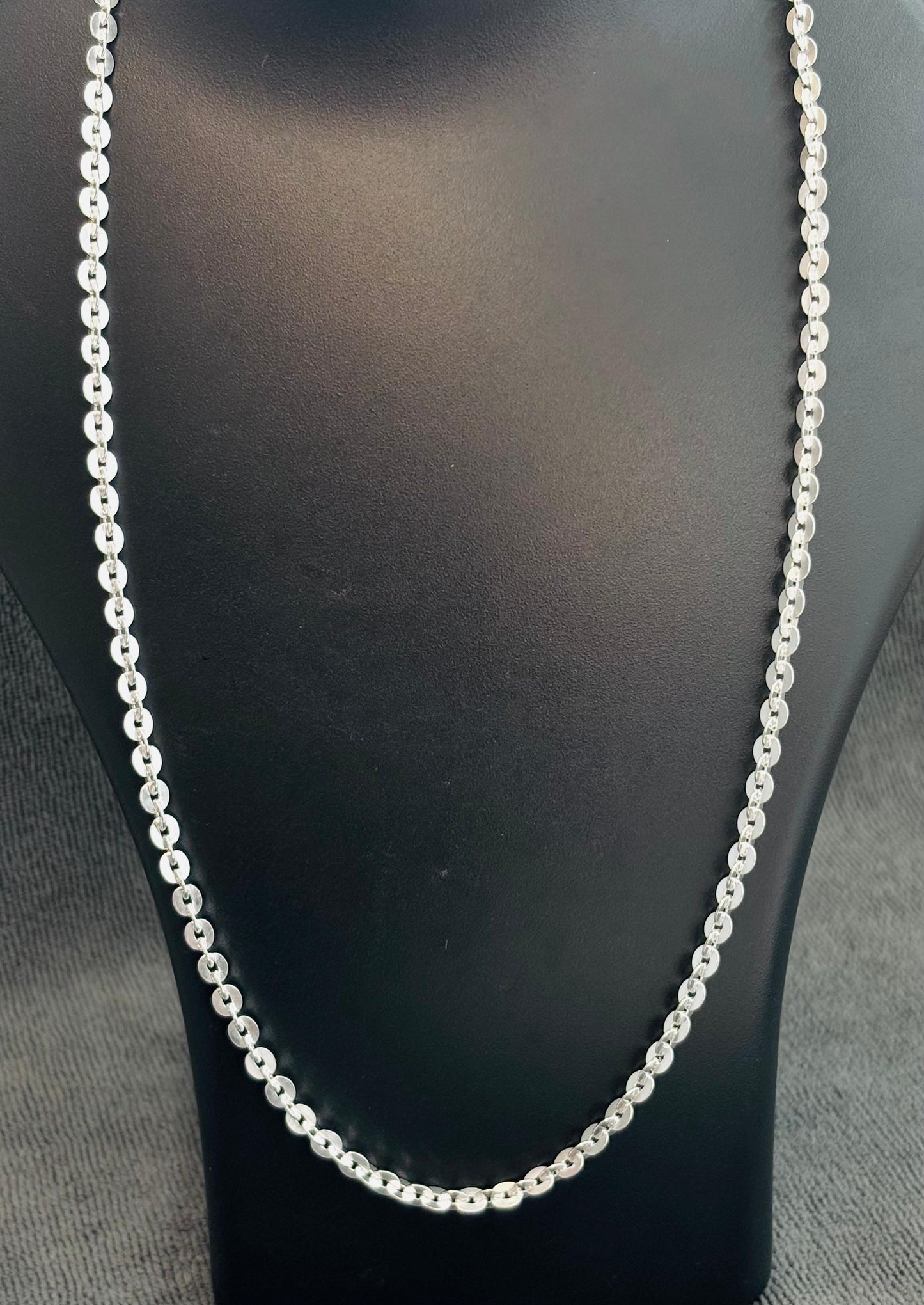 Pure Silver Press Chain