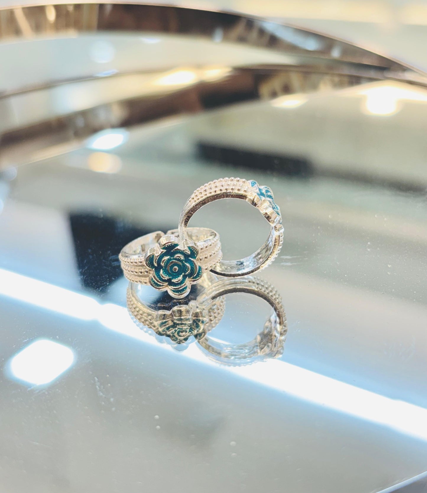 Silver Fancy Toe Ring