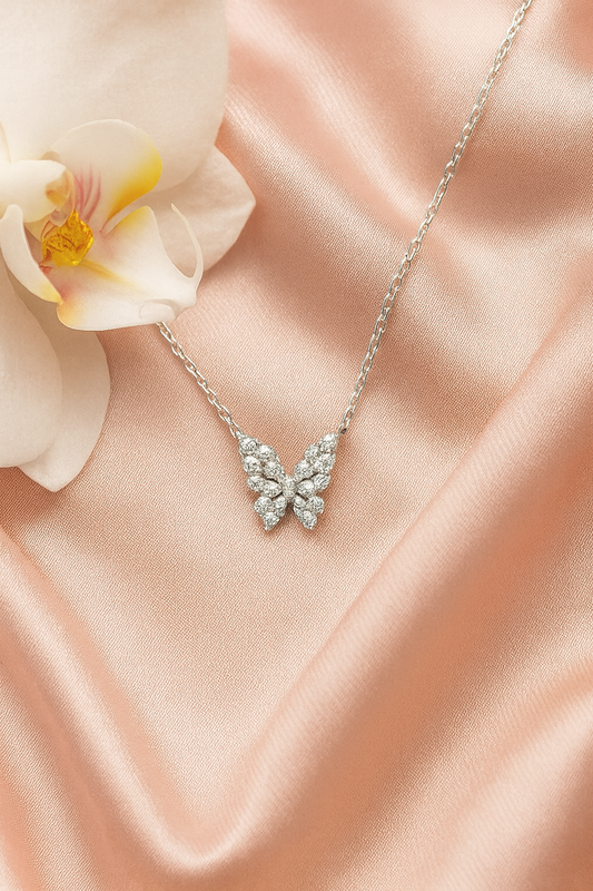 Wings of Grace Necklace | 92.5 Silver