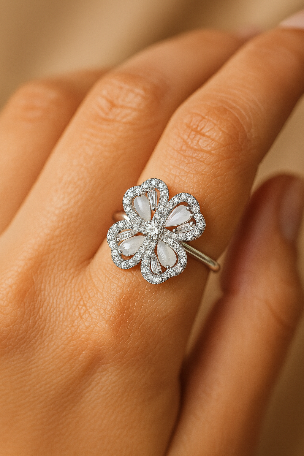 Celestial Clover Ring | 92.5 Silver