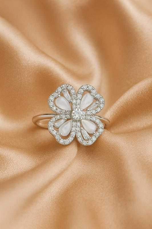 Celestial Clover Ring | 92.5 Silver
