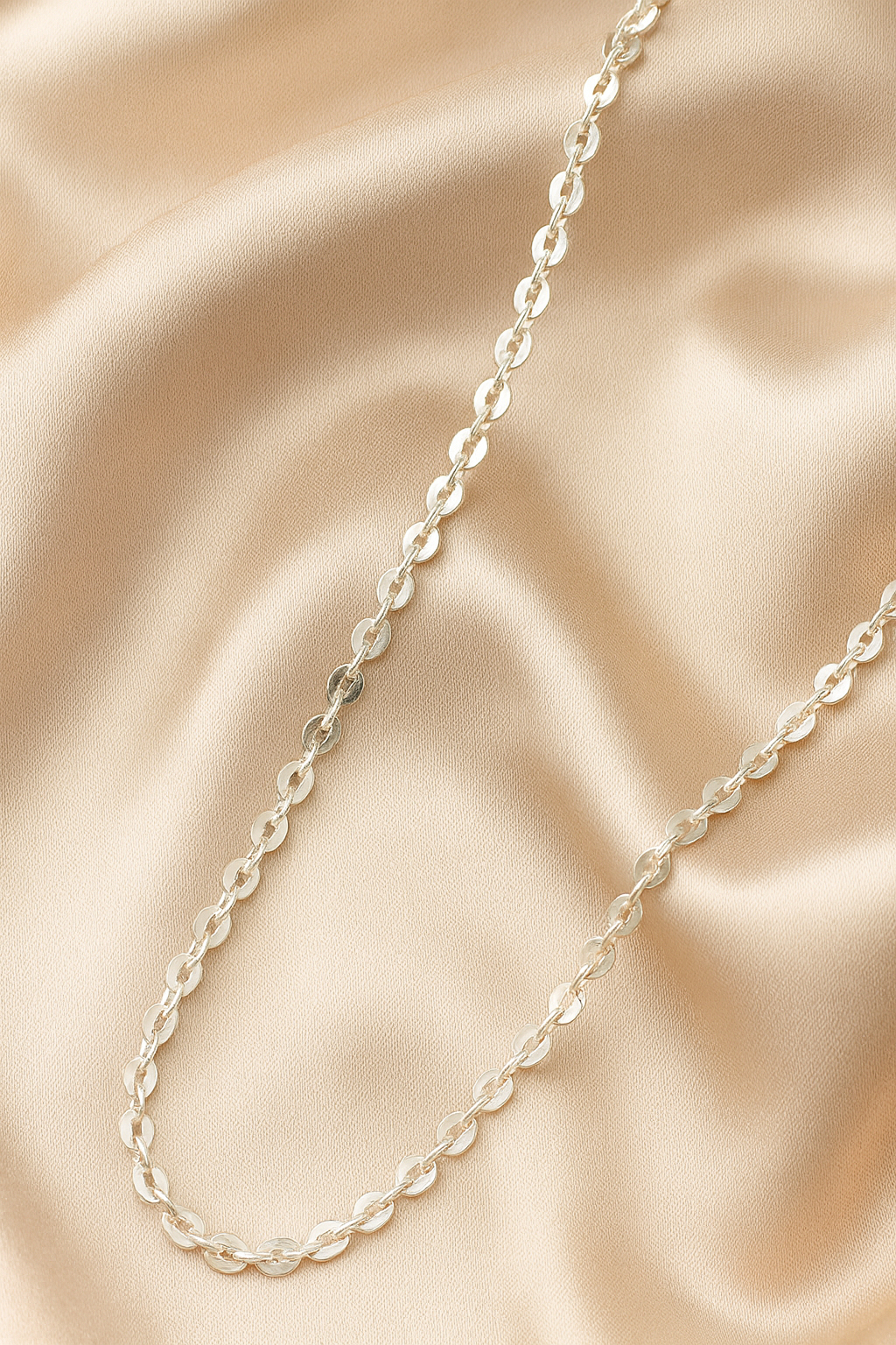 Sterling Beaded Link Chain | 92.5 Silver