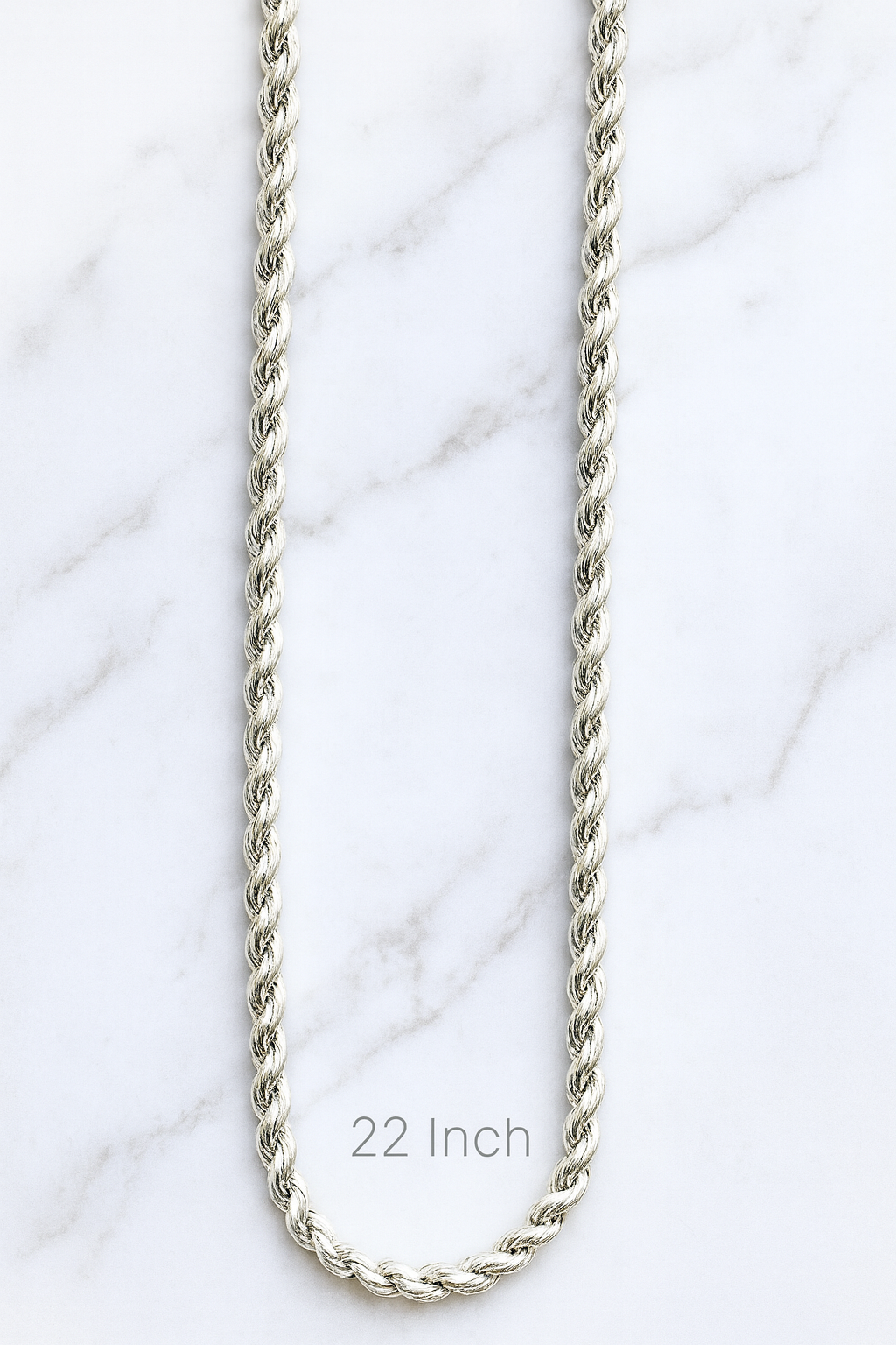 Sterlo Rope Silver chain