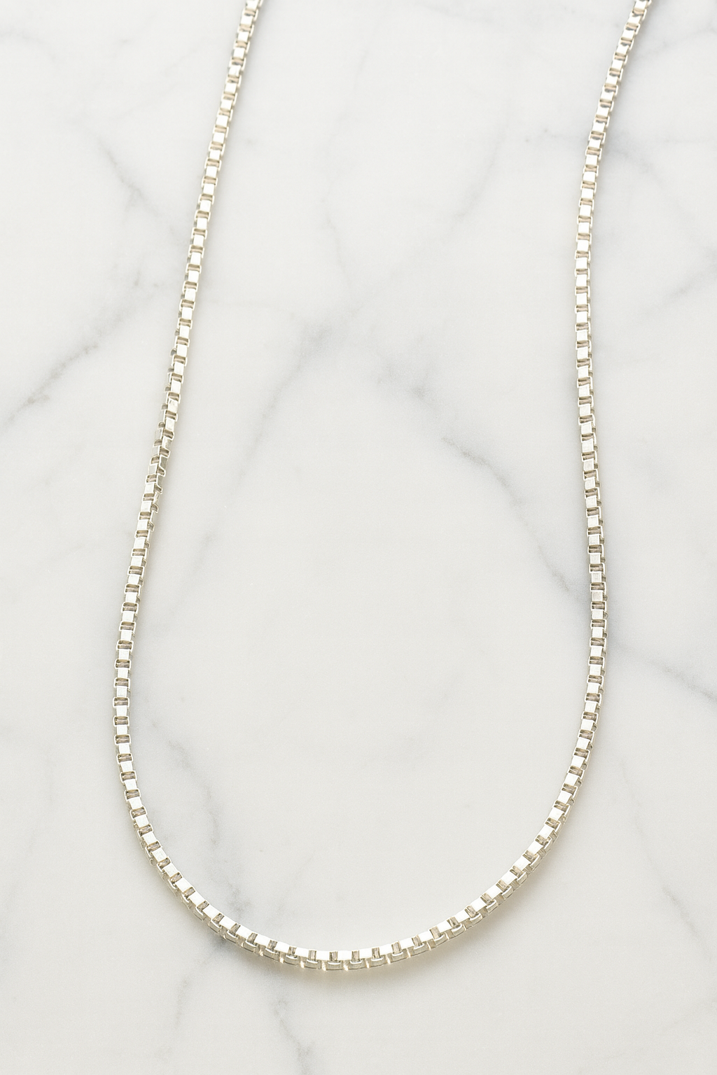 Aura Silver Box Chain