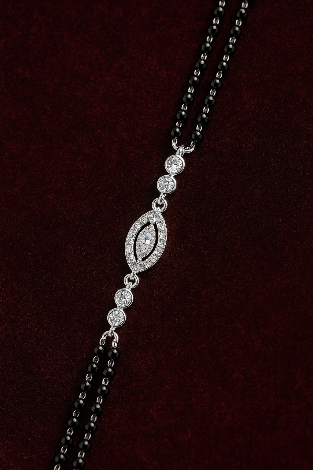 Sacred Glow hand Mangalsutra | 92.5 Silver