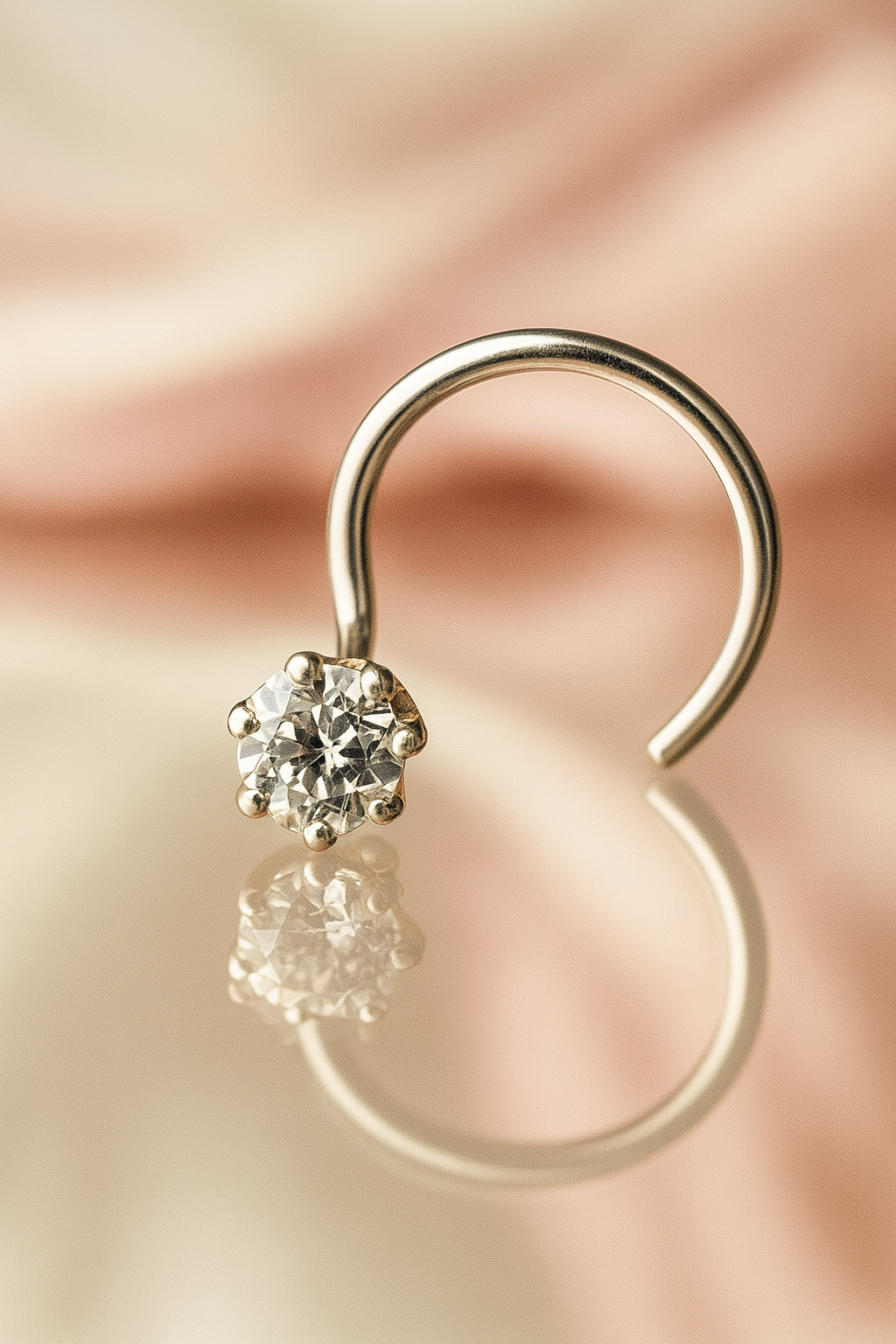 Celeste Shine Nose Pin | 92.5 Silver
