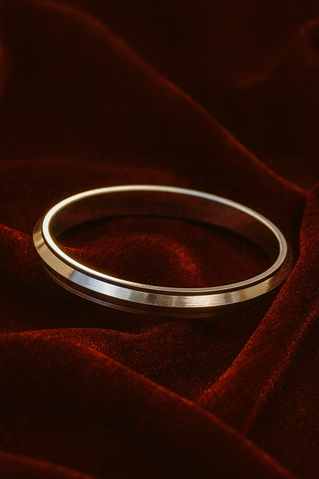 Regal Edge Silver Kada (2*6)