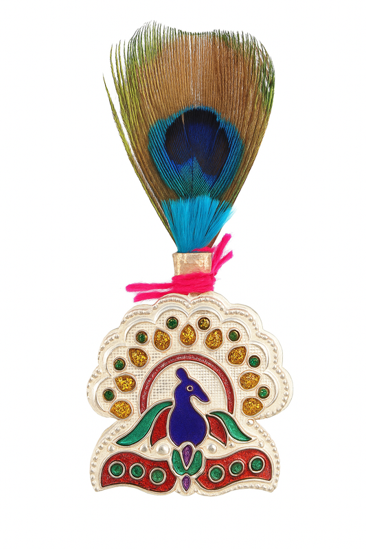 Silver Krishna Mukut