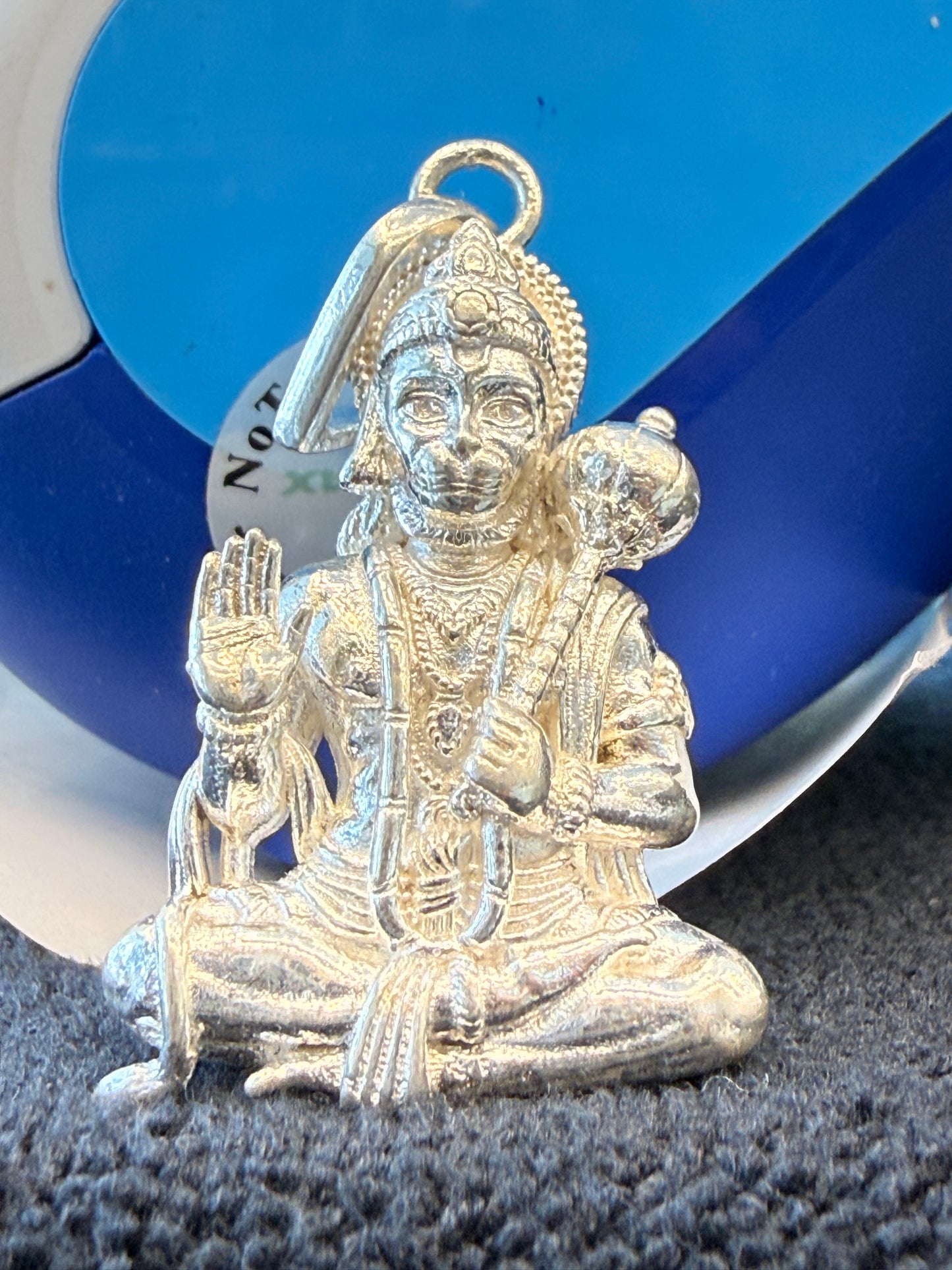 Silver 92.5 hanuman pendant