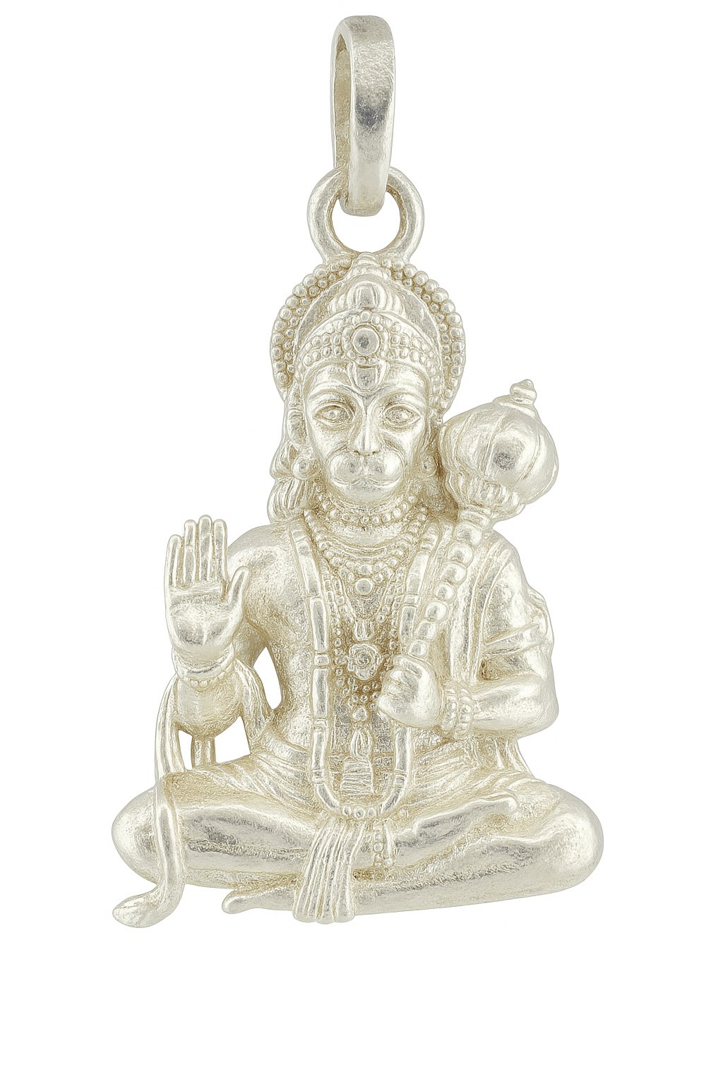 Silver 92.5 hanuman pendant