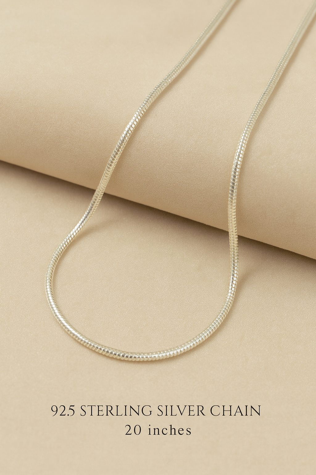Silver Classic love forever chain