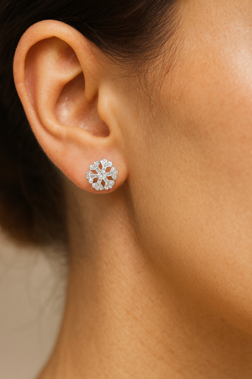 Snowflake earrings | 92.5 Silver