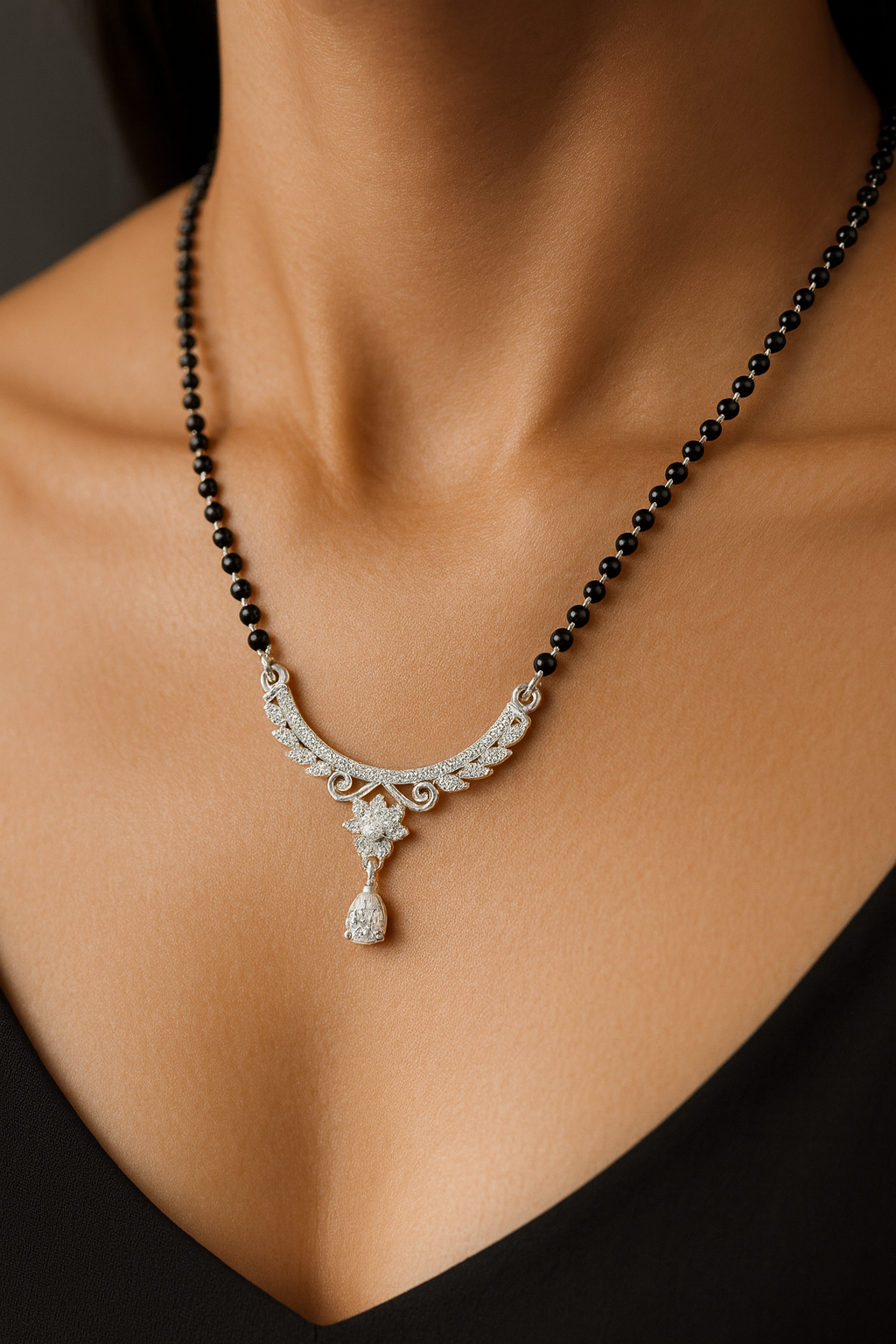 Radiant Mangalsutra Pendant | 92.5 Silver