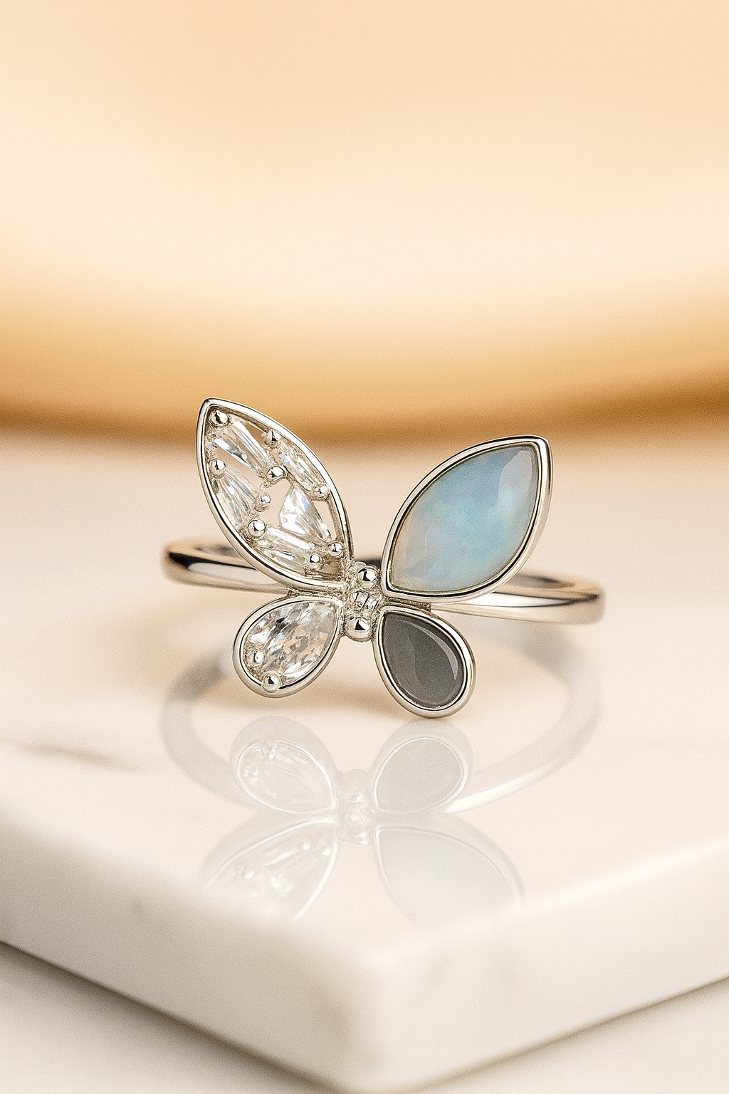 Luna Butterfly Ring | 92.5 Silver