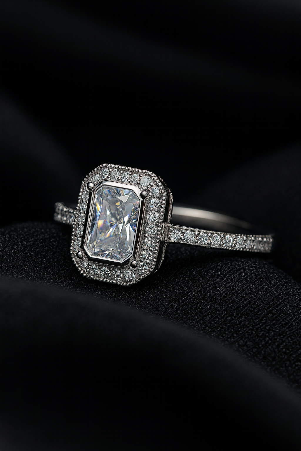 Radiant Halo Ring | 92.5 Silver