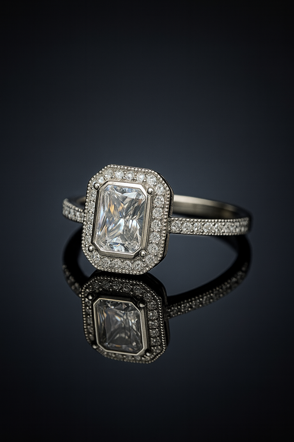 Radiant Halo Ring | 92.5 Silver