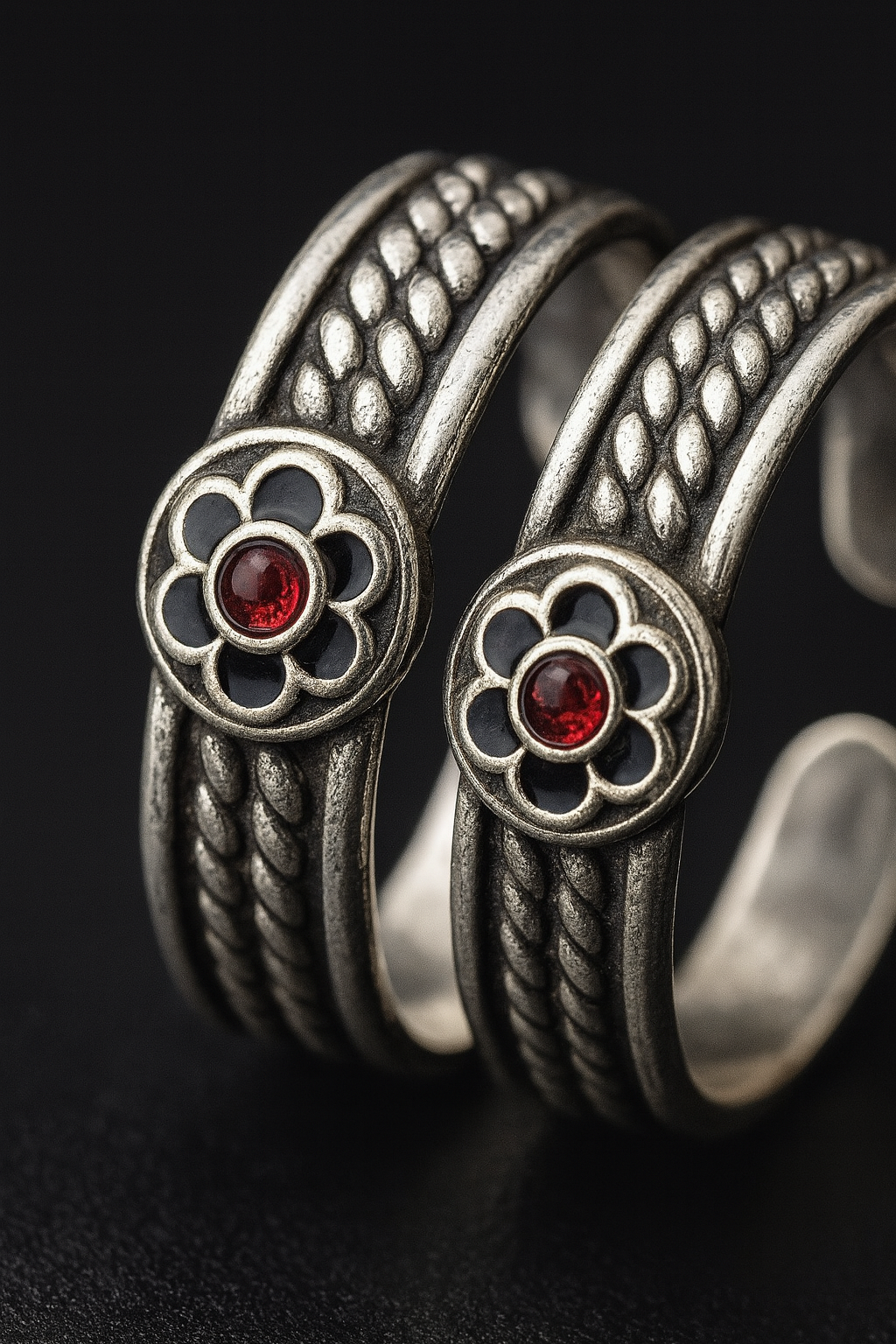 Shagun Bloom Silver Toe Ring