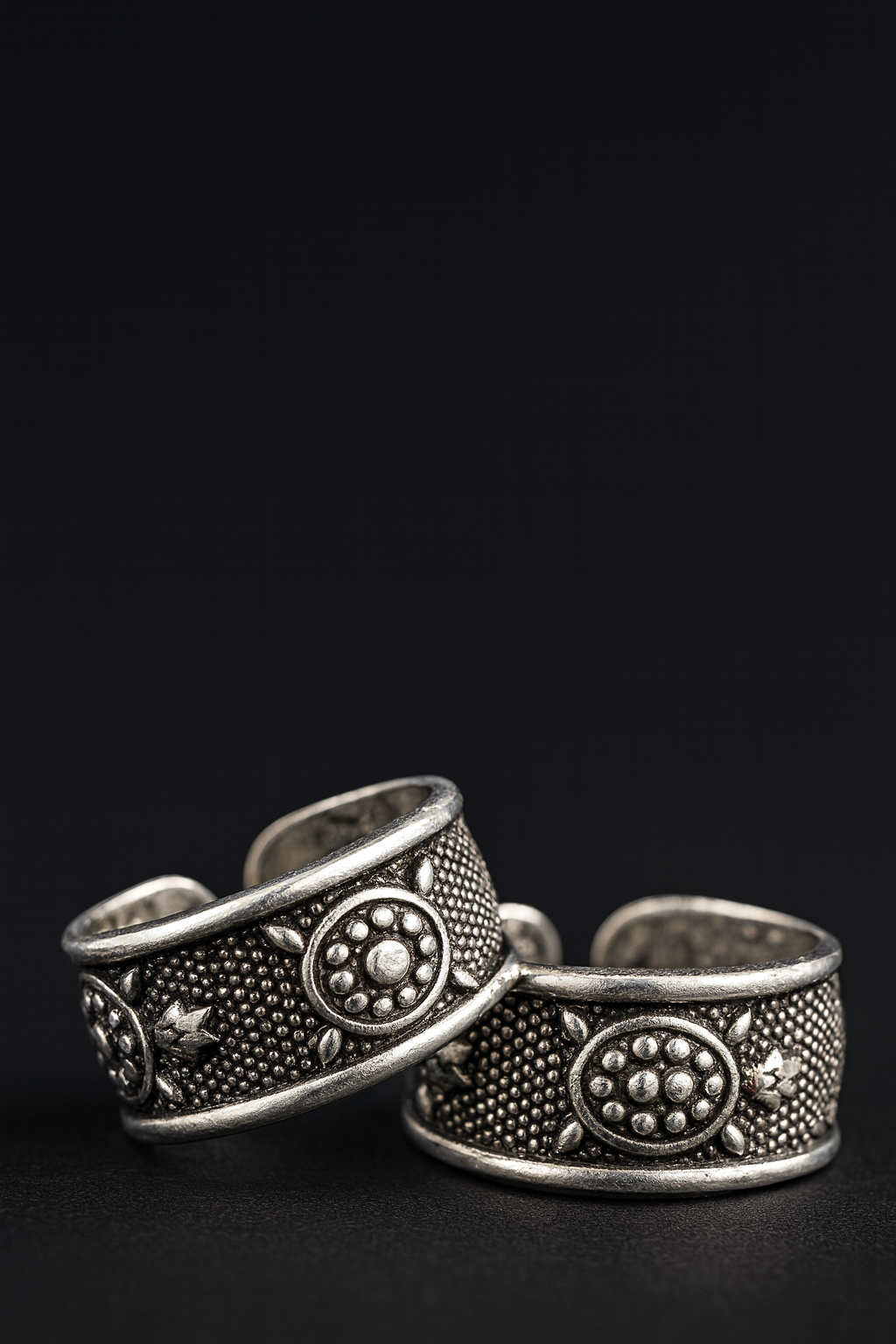 Silver Oxydised Toe Ring