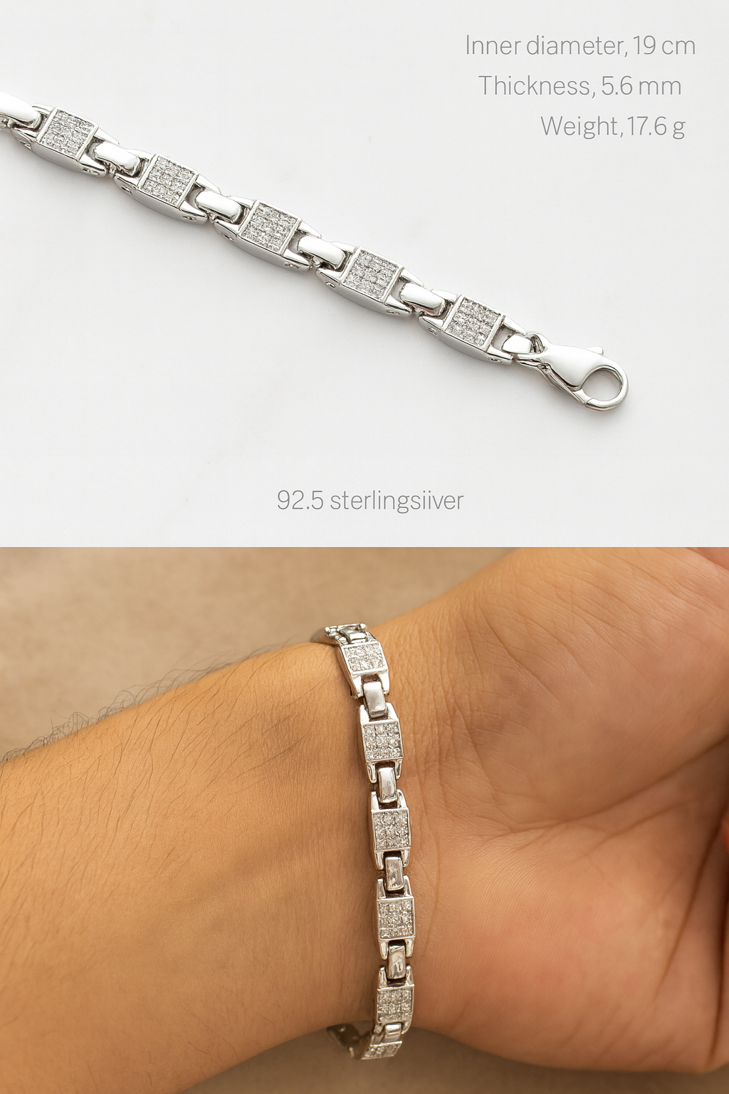 Men’s Bling Bracelet | 92.5 Silver