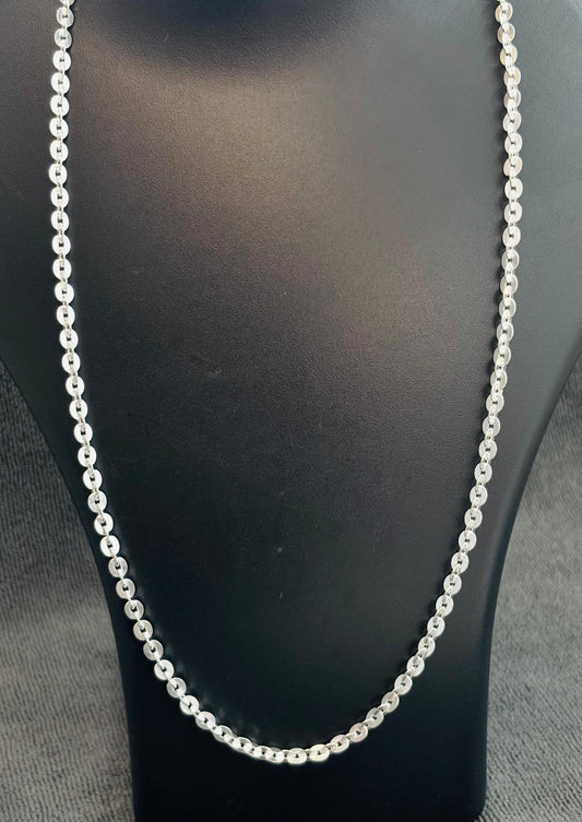 Pure Silver Press Chain