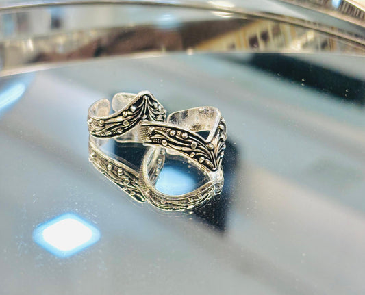 Silver Oxydised Toe Ring