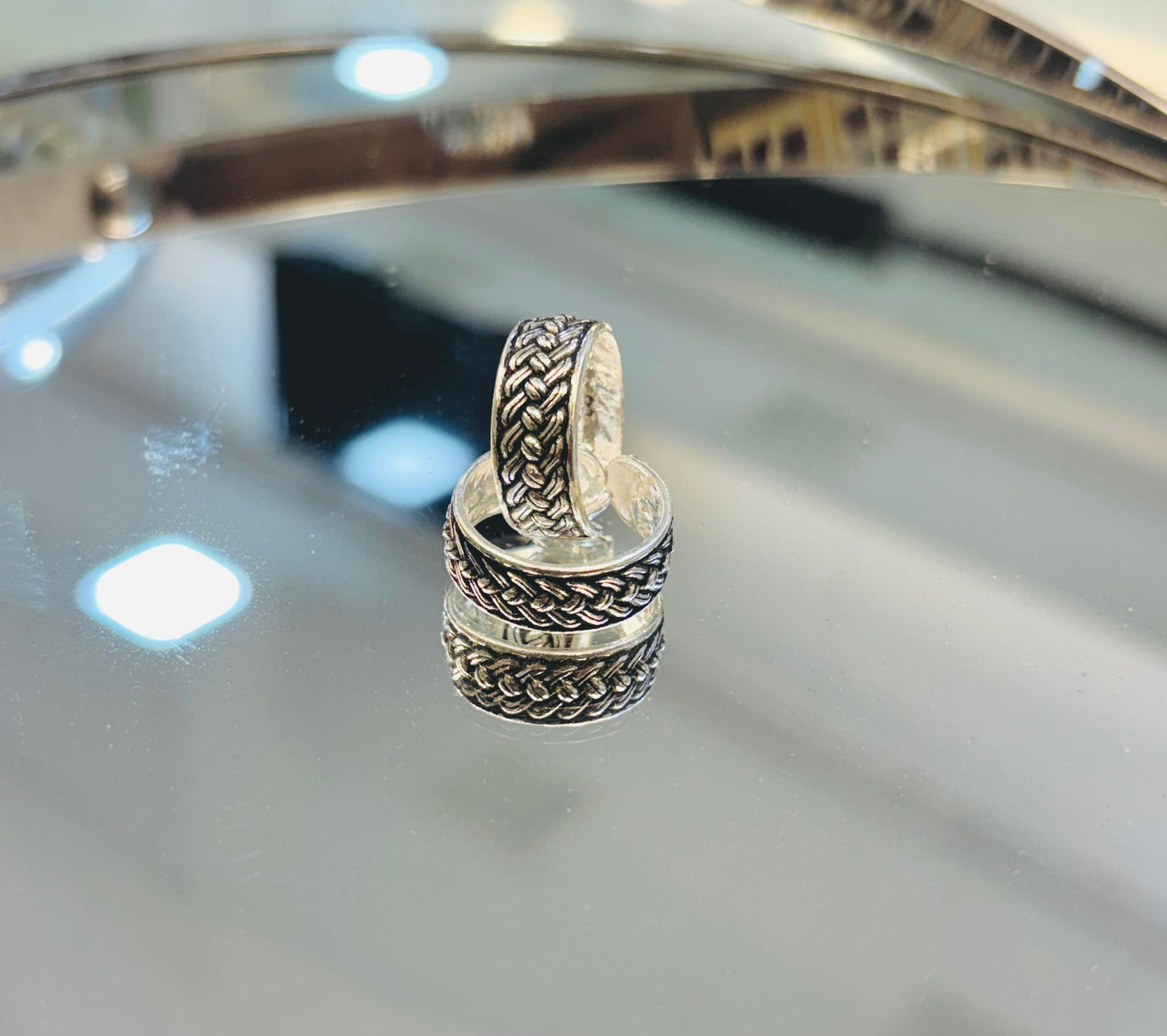 Silver Oxydised Toe Ring