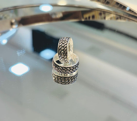 Silver Oxydised Toe Ring