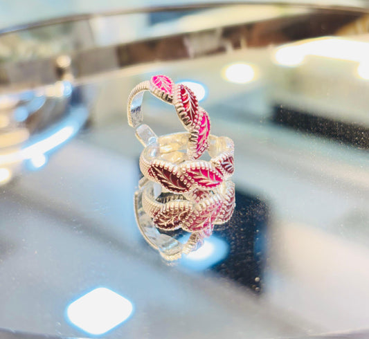 Silver Flower Toe Ring