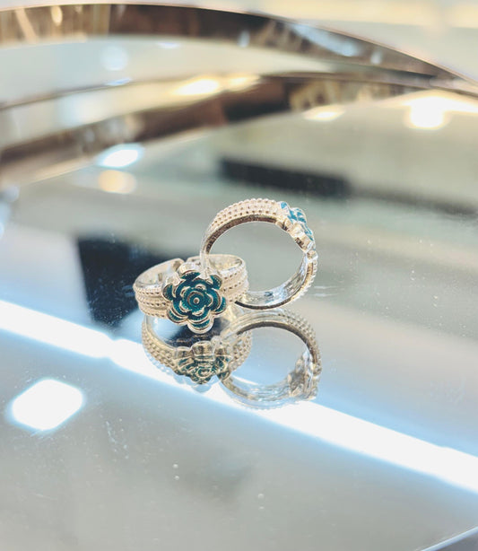Silver Fancy Toe Ring