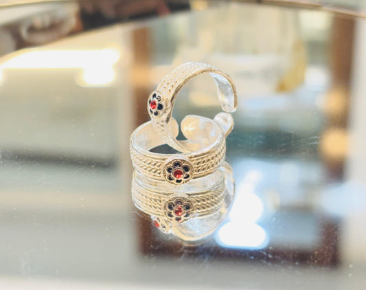 Silver Fancy Toe Ring