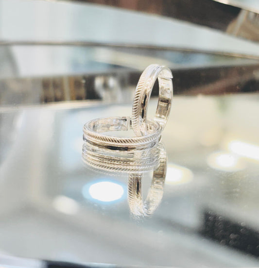 Silver Fancy Toe Ring