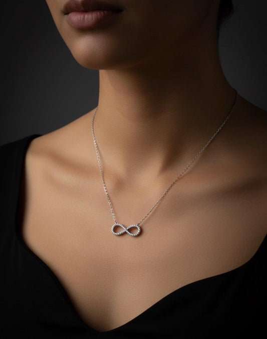 Silver Infinity Chain&Pendent