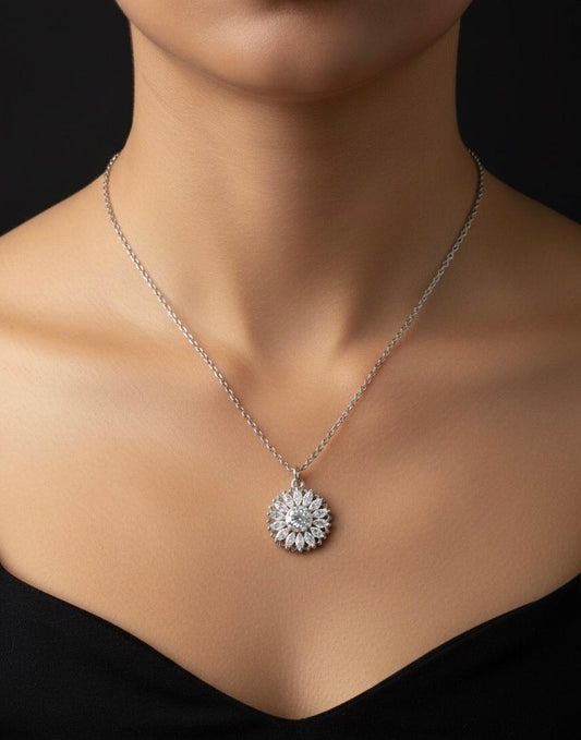 Silver Fancy Chain&Pendent