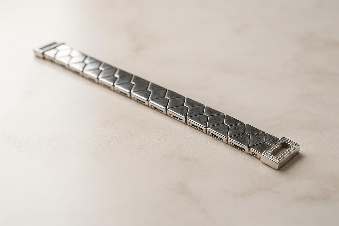 Mosaic Link Bracelet For Men| 92.5 Silver
